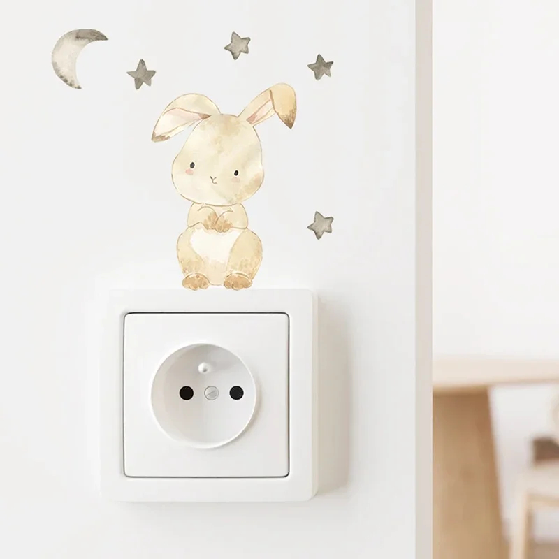 1/2/4/6set Cartoon Animals Wal - Wall Decal Nursery 评论和价格