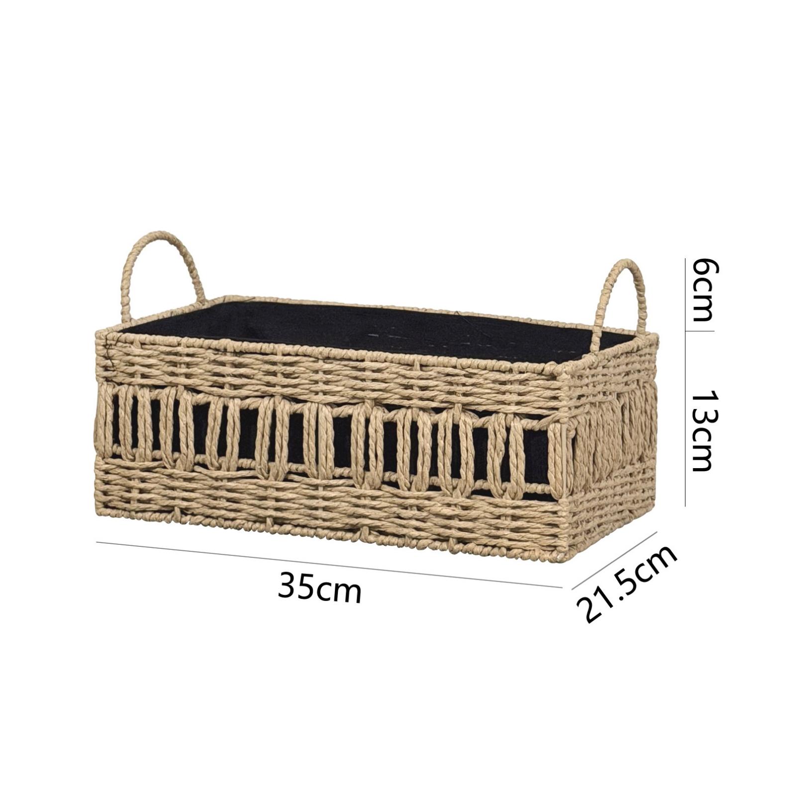 Woven Storage Basket with Hand - Baby Nursery Closet 评论和价格