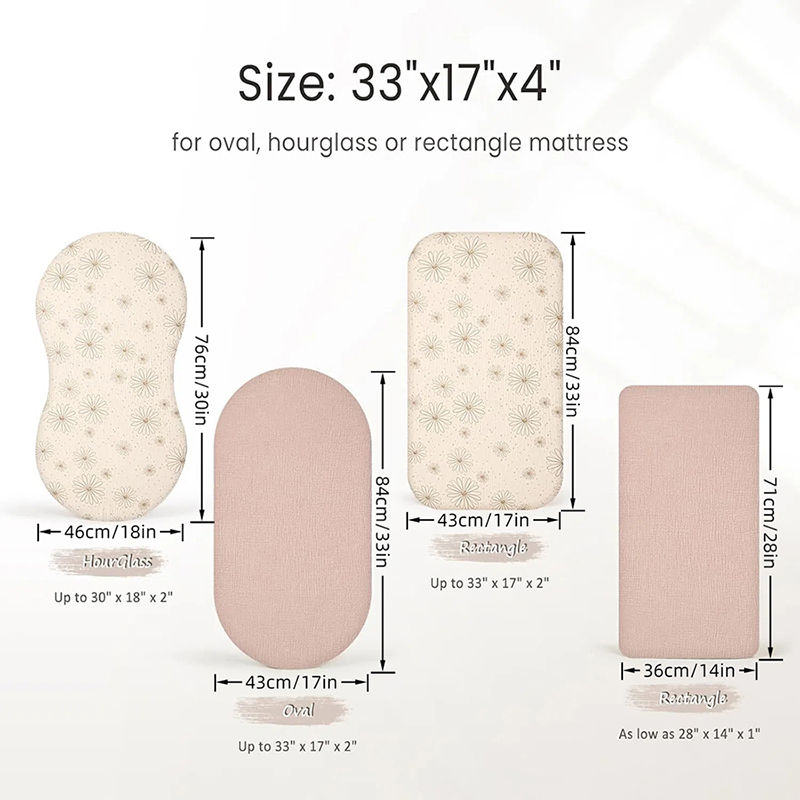 Muslin Bassinet Sheets for Bab - Baby Nursery Hamper 评论和价格
