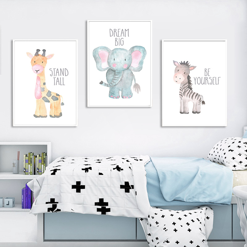 Baby Animal Lion Elephant Gira - Baby Nursery Mirror 评论和价格