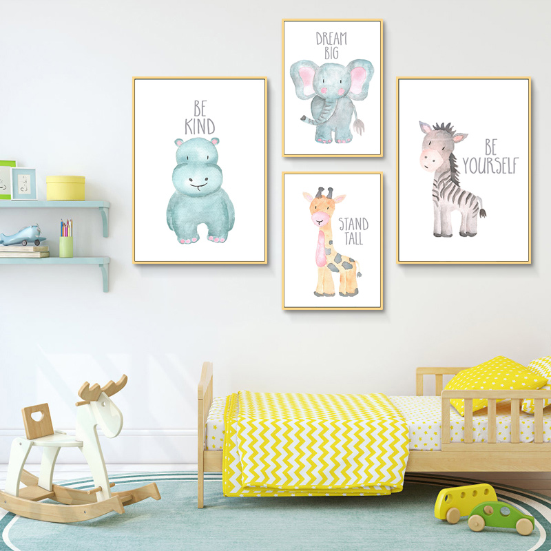 Baby Animal Lion Elephant Gira - Baby Nursery Mirror 评论和价格