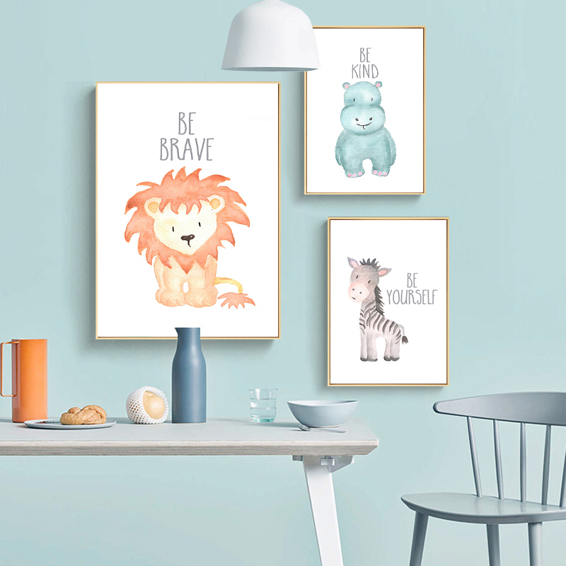 Baby Animal Lion Elephant Gira - Baby Nursery Mirror 评论和价格