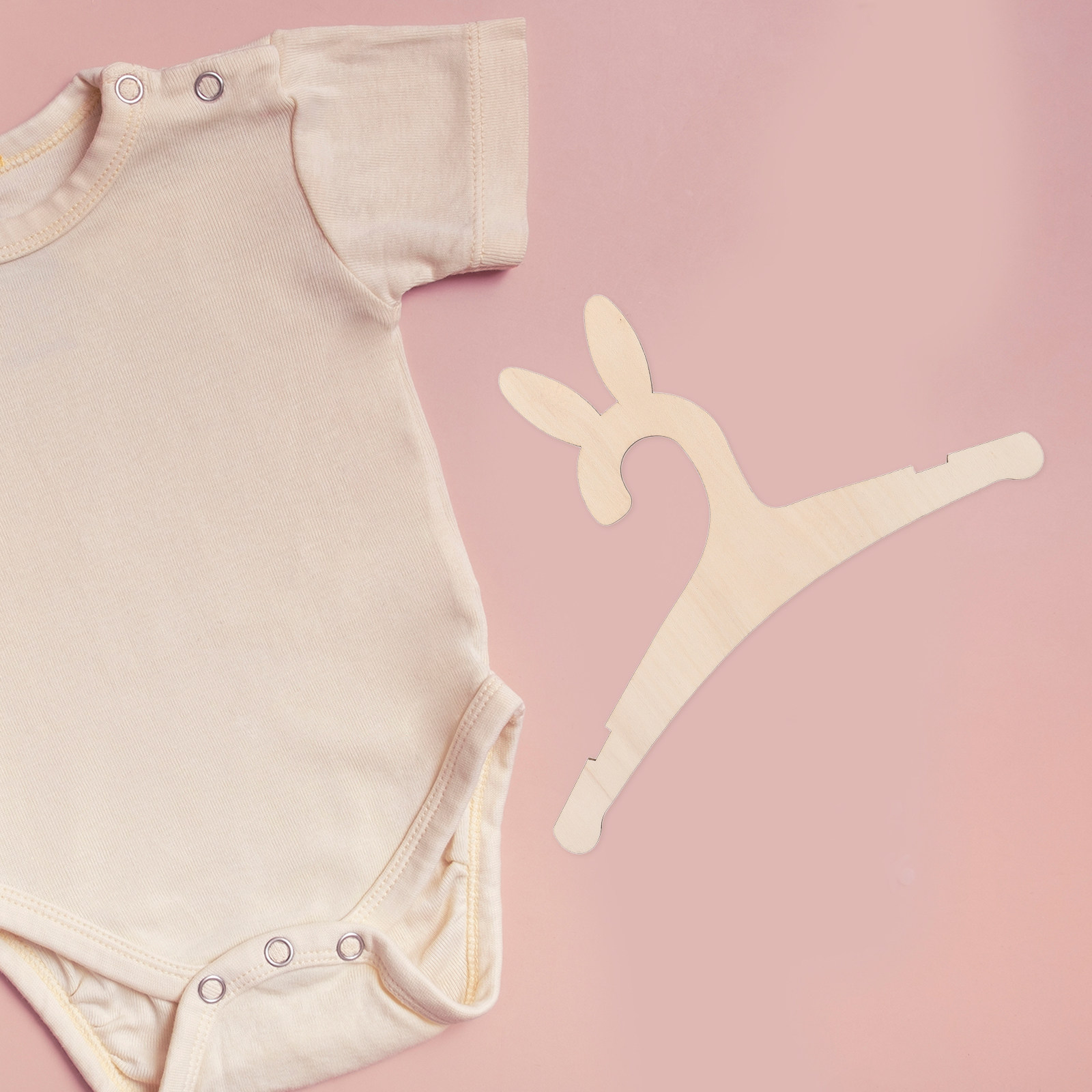 5Pcs DIY Wooden Baby Clothes H - Baby Nursery Organizer 评论和价格